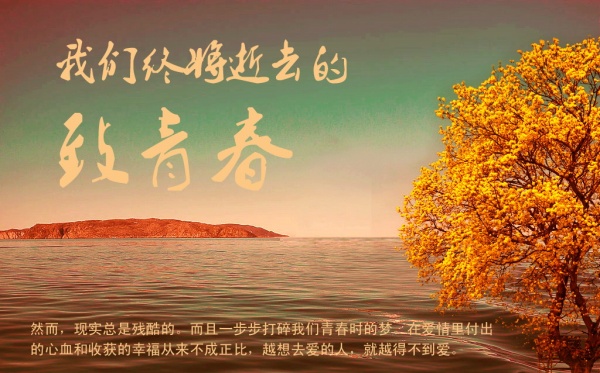 致青春PSD广告海报
