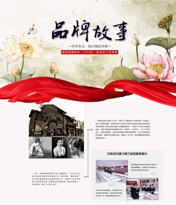 品牌故事PSD素材下载
