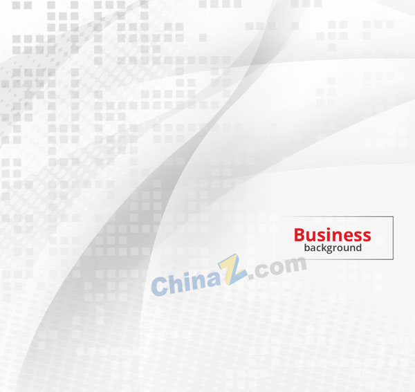 白色方形与曲线背景矢量图