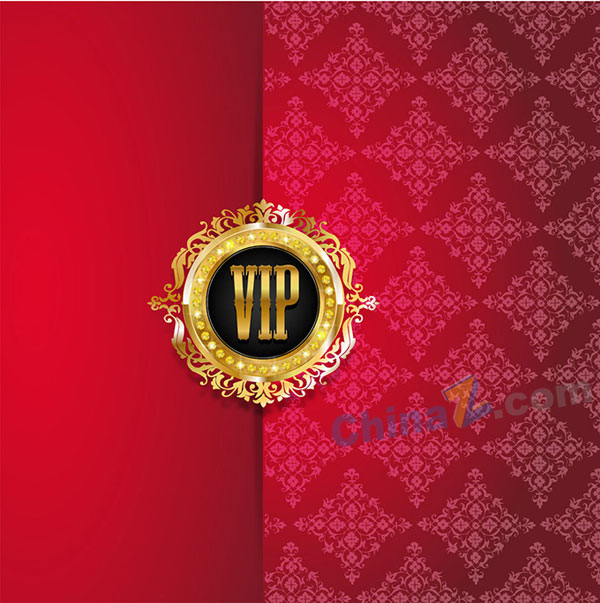 VIP花纹底纹矢量图