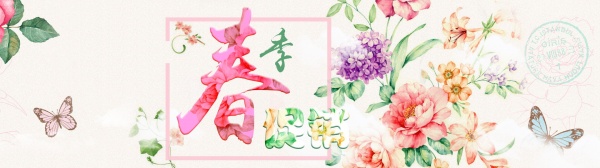 春季促销海报模板设计