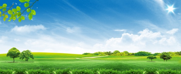 春季户外风景PSD