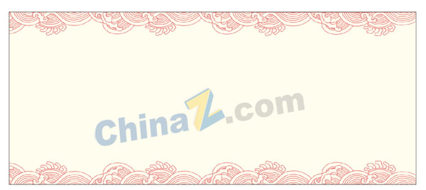 海浪花边背景矢量图