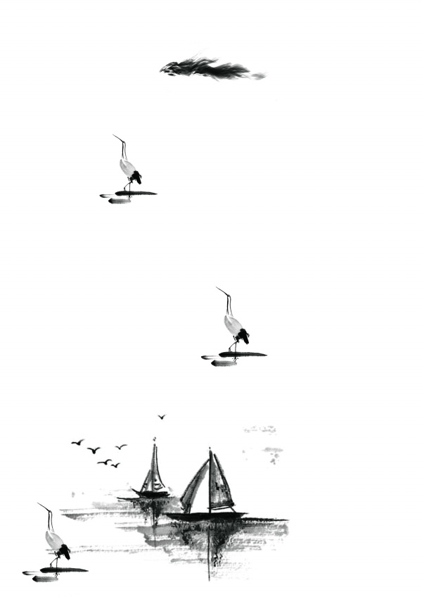 中国风水墨背景图素材