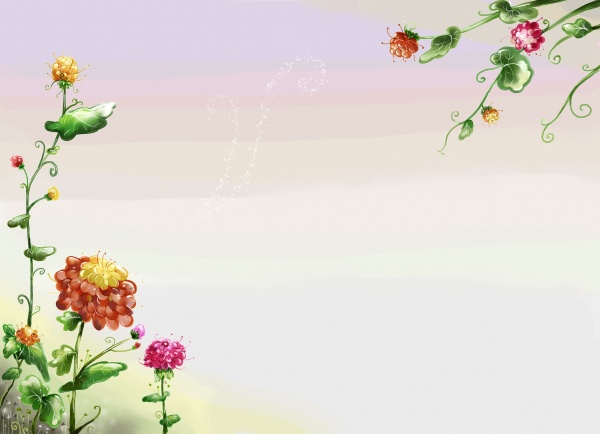 植物花卉装饰背景图