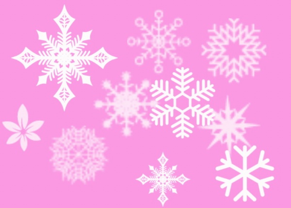 雪花分层素材源文件