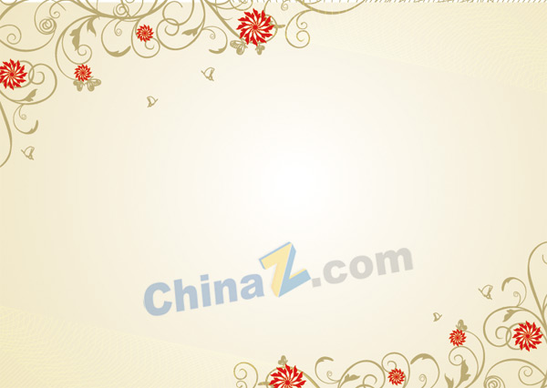 矢量花纹背景图