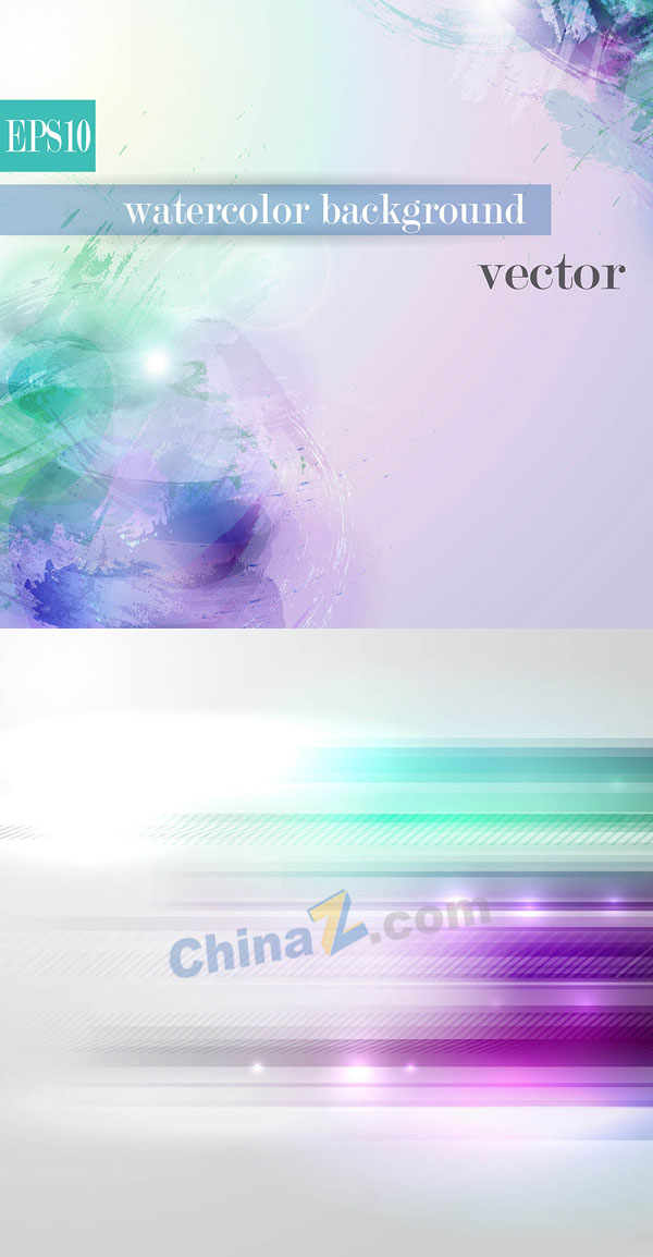 幻彩梦幻背景矢量图