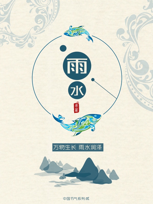 二十四节气之雨水PS素材