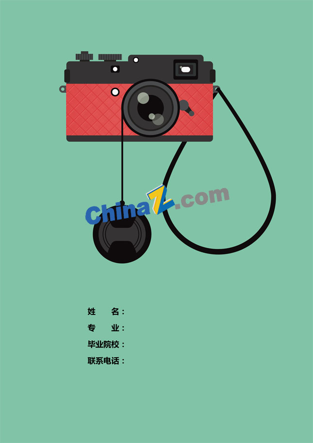 摄影师求职简历封面模板