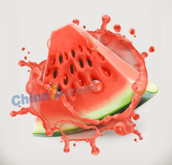 西瓜矢量果蔬素材