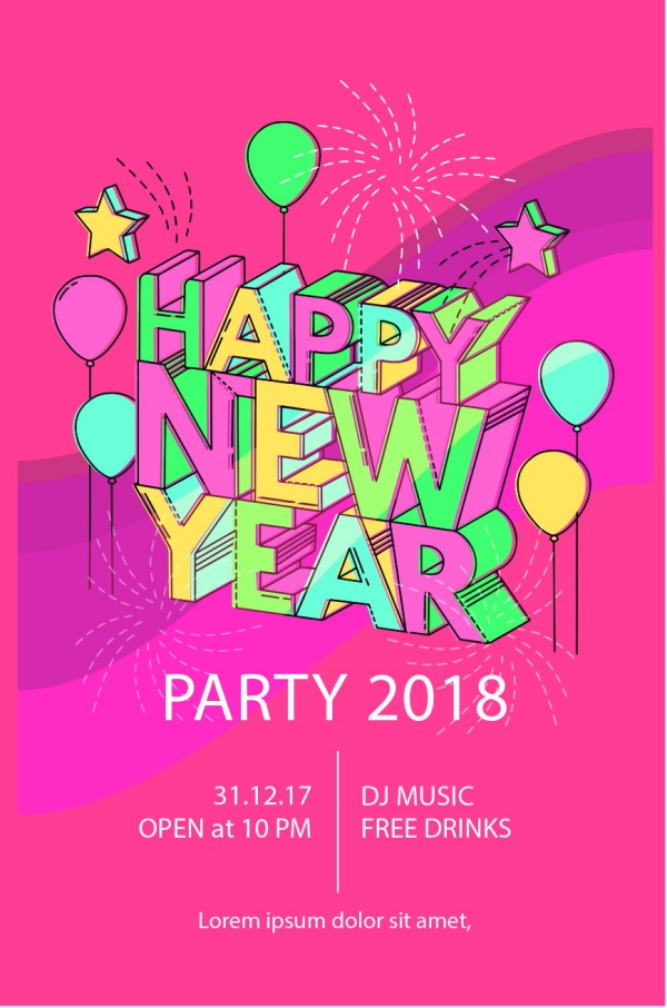 新年快乐海报源文件