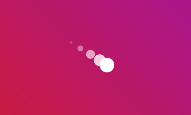 纯CSS3气泡加载图标动画特效