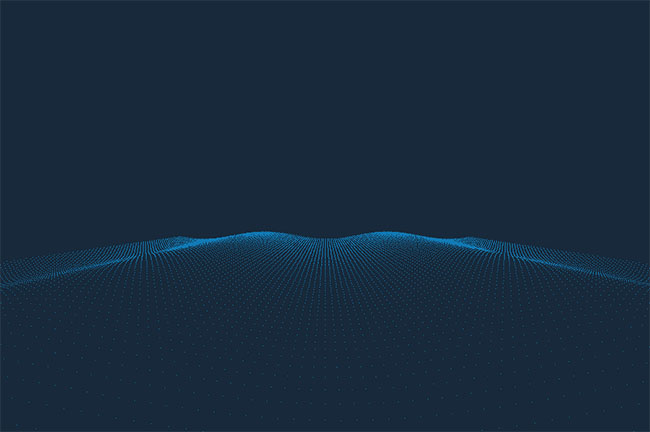 HTML5 Canvas像素波浪动画特效
