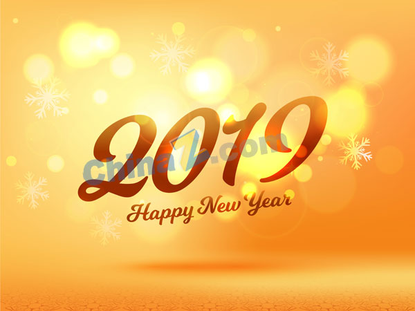 2019璀璨新年海报设计矢量