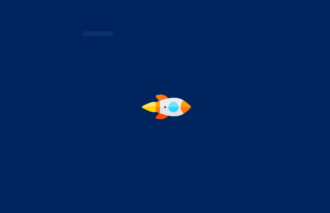 CSS3 SVG火箭横线元素动画特效