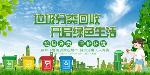 垃圾分类主题宣传标语海报设计