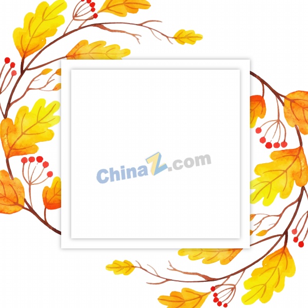 手抄报秋叶边框素材