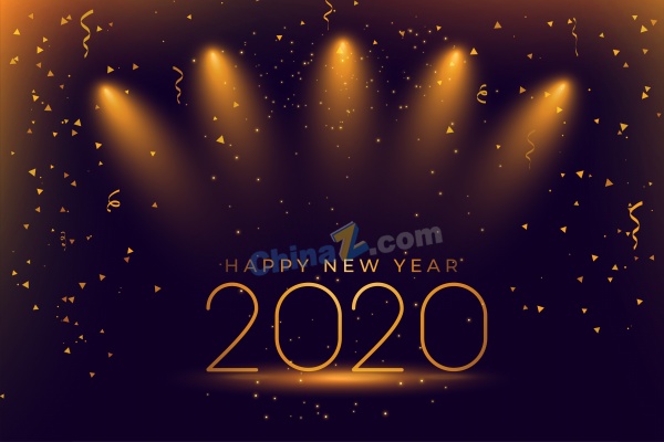 2020年新年背景图片矢量