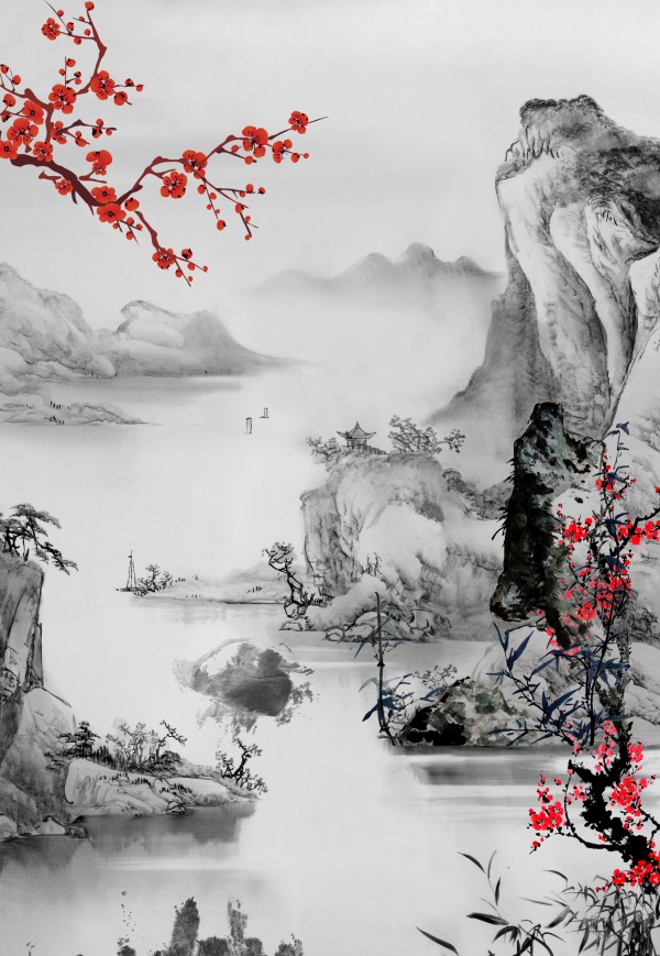 水墨中国风PSD分层素材