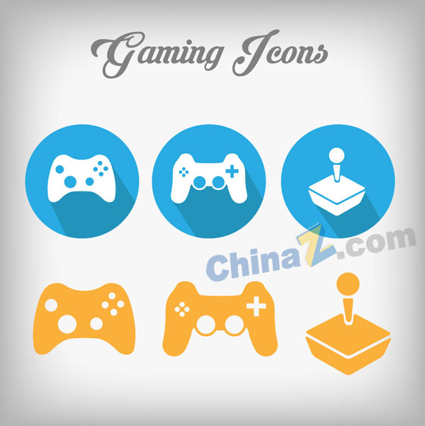 游戏手柄图标矢量素材