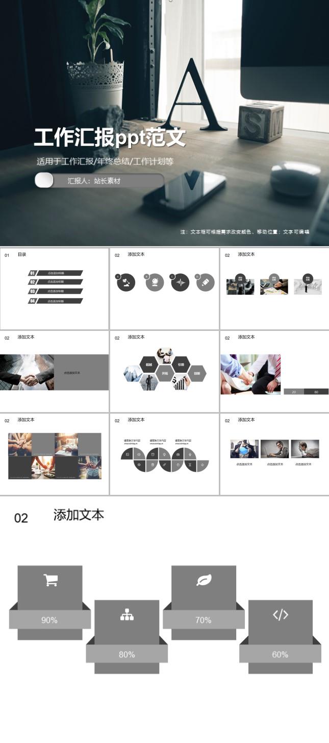 工作汇报ppt范文