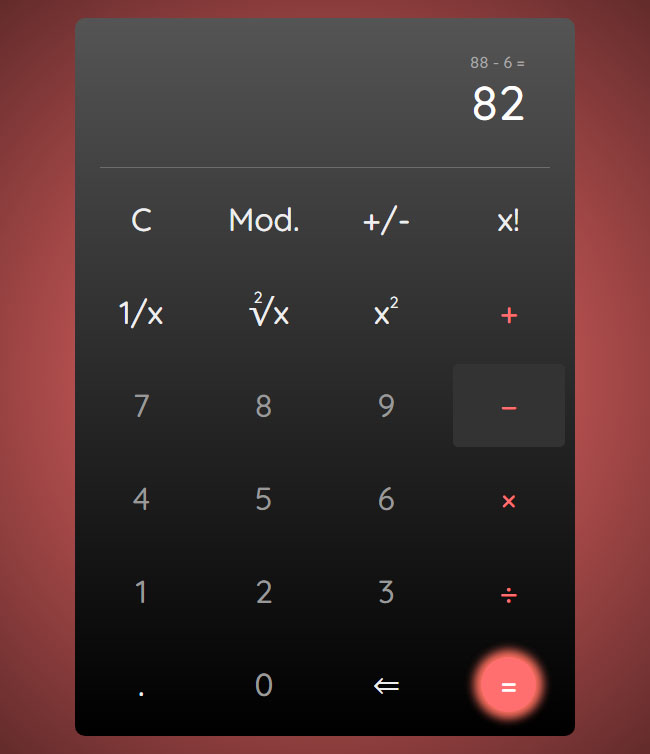 js网页在线计算器工具代码