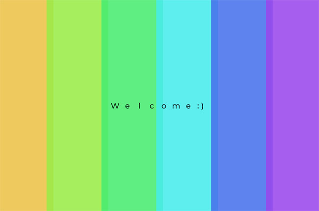 纯CSS3英文字母欢迎光临特效