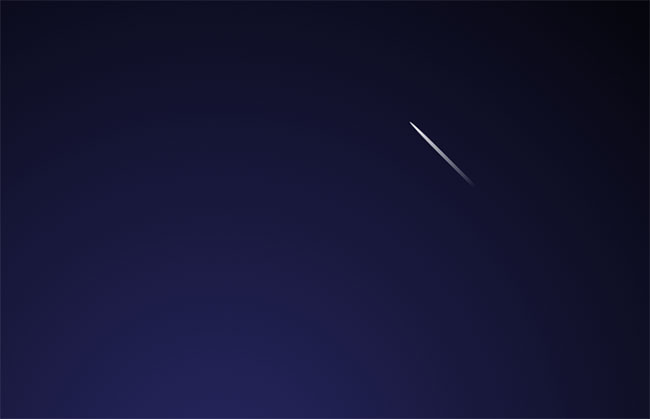 纯CSS3夜空流星划过背景特效