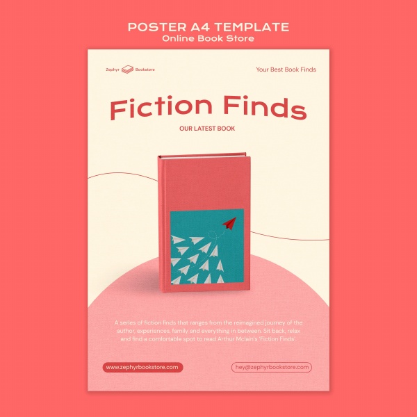 网上书店宣传广告海报