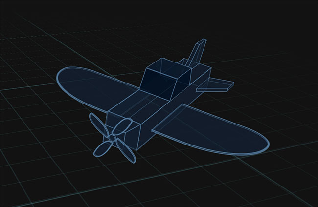 纯CSS3 3D直升飞机动画特效