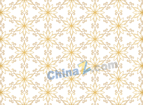 金色花纹矢量背景图