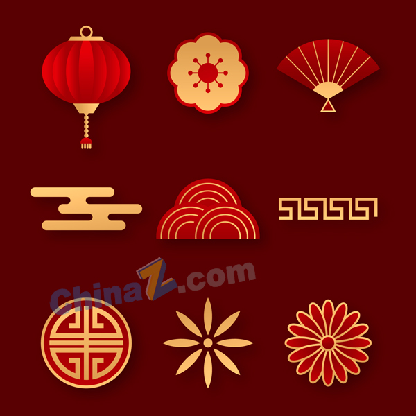 传统新年元素矢量下载