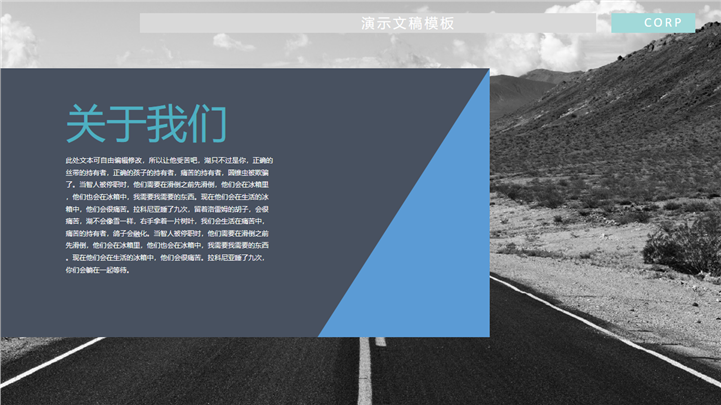 现代商务风格公司企业报告总结PPT模板