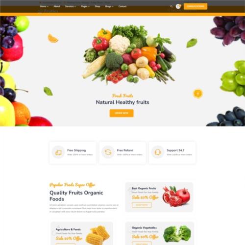 天然健康水果订购商场网站模板