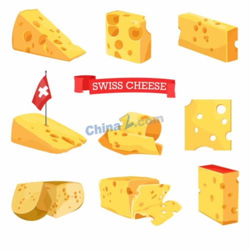 瑞士奶酪设计元素三维草图矢量