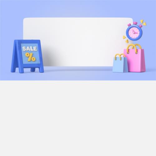 3D风格促销展板ps素材