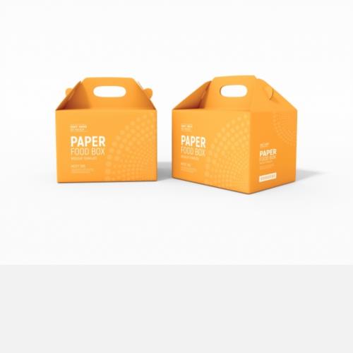 食品包装盒样机PSD分层素材