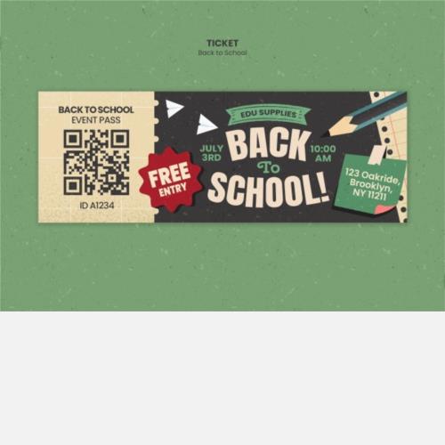 开学返校季免费券PSD素材