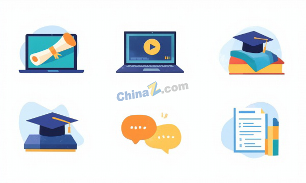 在线学习课程矢量图标合集