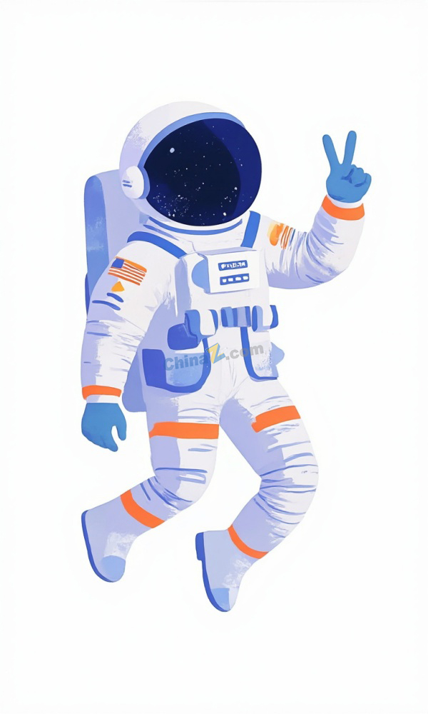 炫酷宇航员矢量插图素材
